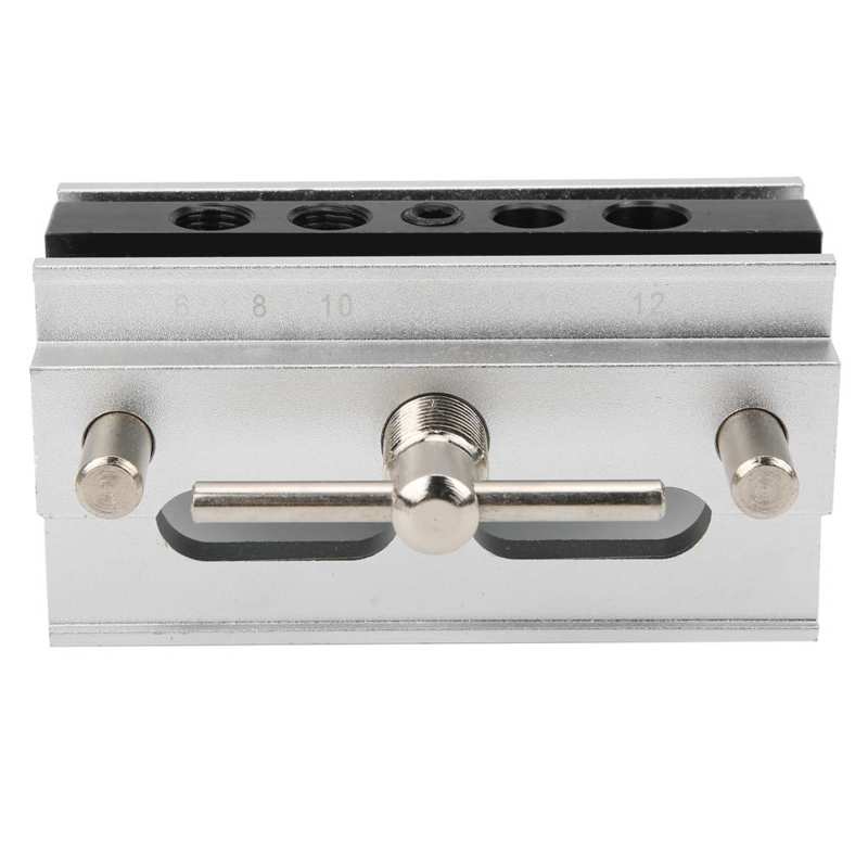 Woodworking Straight Hole Drilling Punch Positioner Guide Locator Hand Tool Centering Doweling Jig