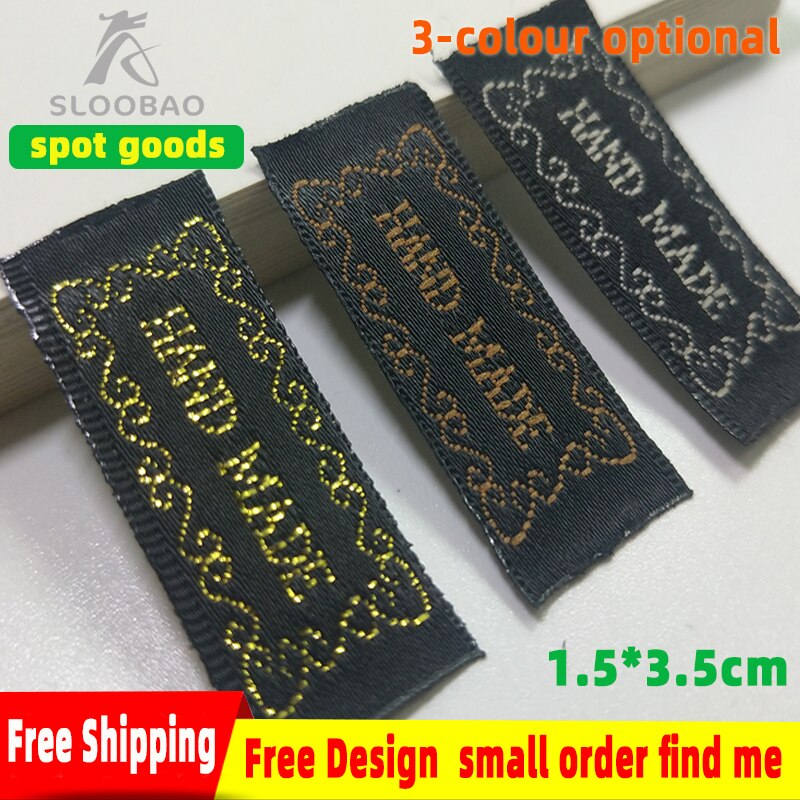 handmade labels DIY tags clothing woven labels han... – Vicedeal