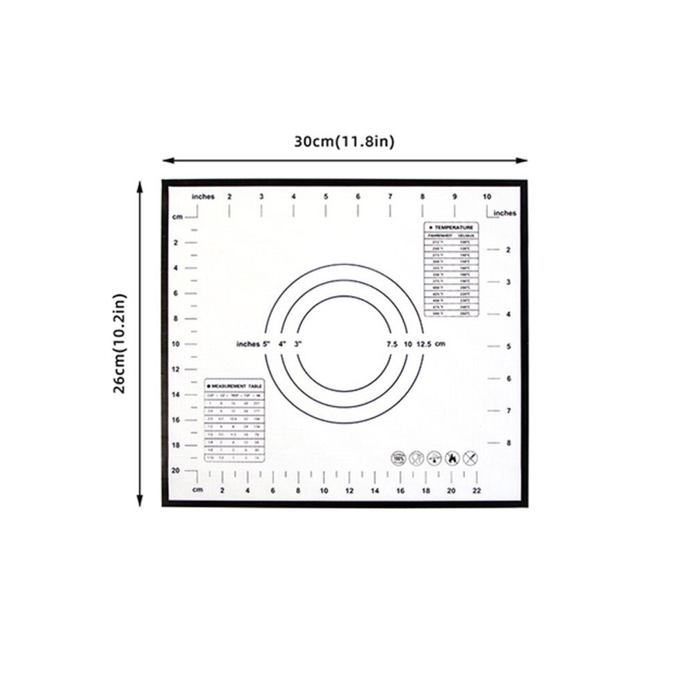 Siliconen Mat Food Grade Silicone Kneden Deeg Mat Grandado