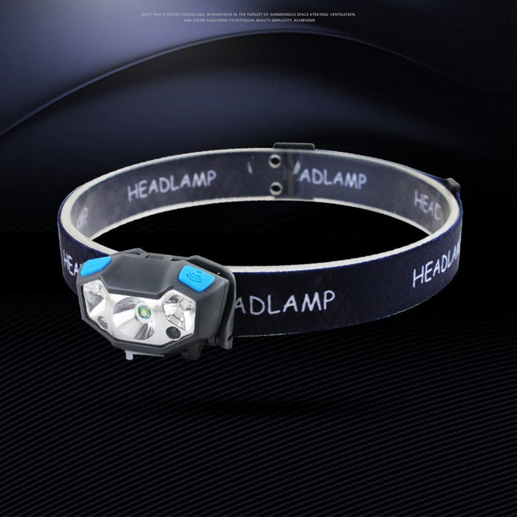Mini oplaadbare led-koplamp met bewegingssensor, ingebouwde led-koplamp met usb-aansluiting