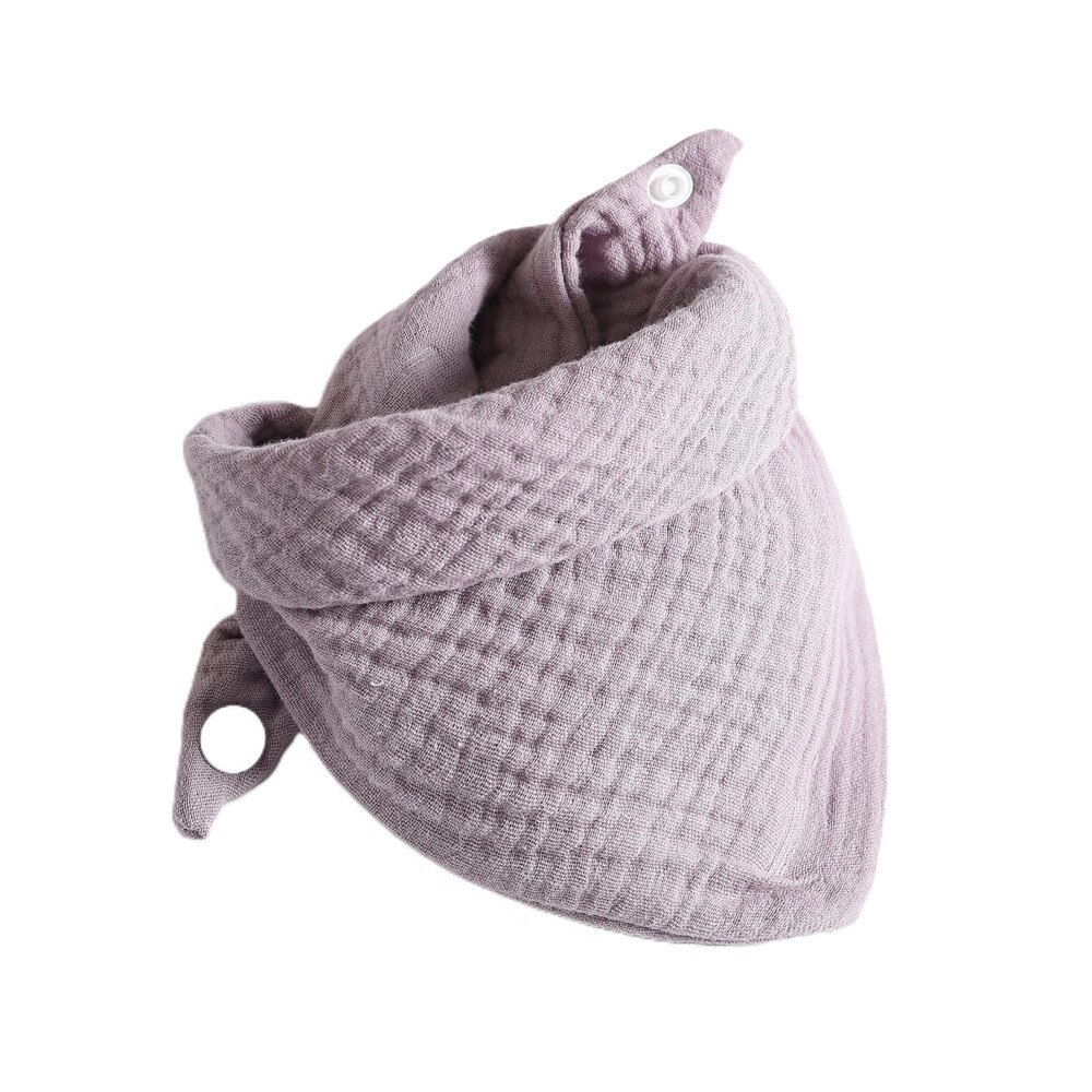 Bavaglino bavaglino tasca garza di cotone asciugamano saliva bavaglino fazzoletto bavaglino garza per bambini: Grape purple