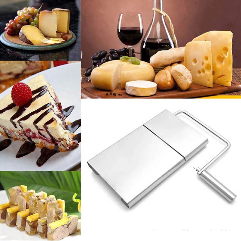 Hoonra 1Pcs Rvs Kaasschaaf Multifunctionele Kaas Boter Slicer Cutter Handvat Snijmachine Keuken Accessoires