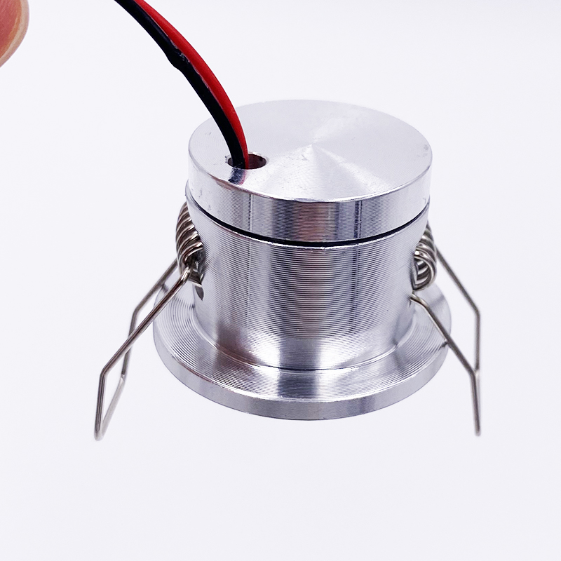 Foco interior Downlight 12V 24V 1W Mini LED delgado regulable montaje empotrado recorte 28mm luz de techo gabinete escaparate lámpara de Camper