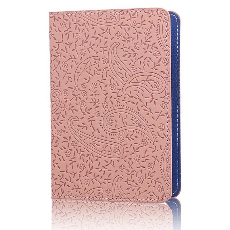 Dames Leuke Lavendel Leer Paspoort Cover Houder Vrouwen Dunne Mode Reizen Paspoort Leather Case