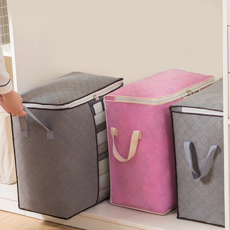 Clothing Storage Bag Package Foldable Quilt Blanket Wardrobe Organizer Large Capacity Travel Shoe Clothes Toys Pouch Accessories