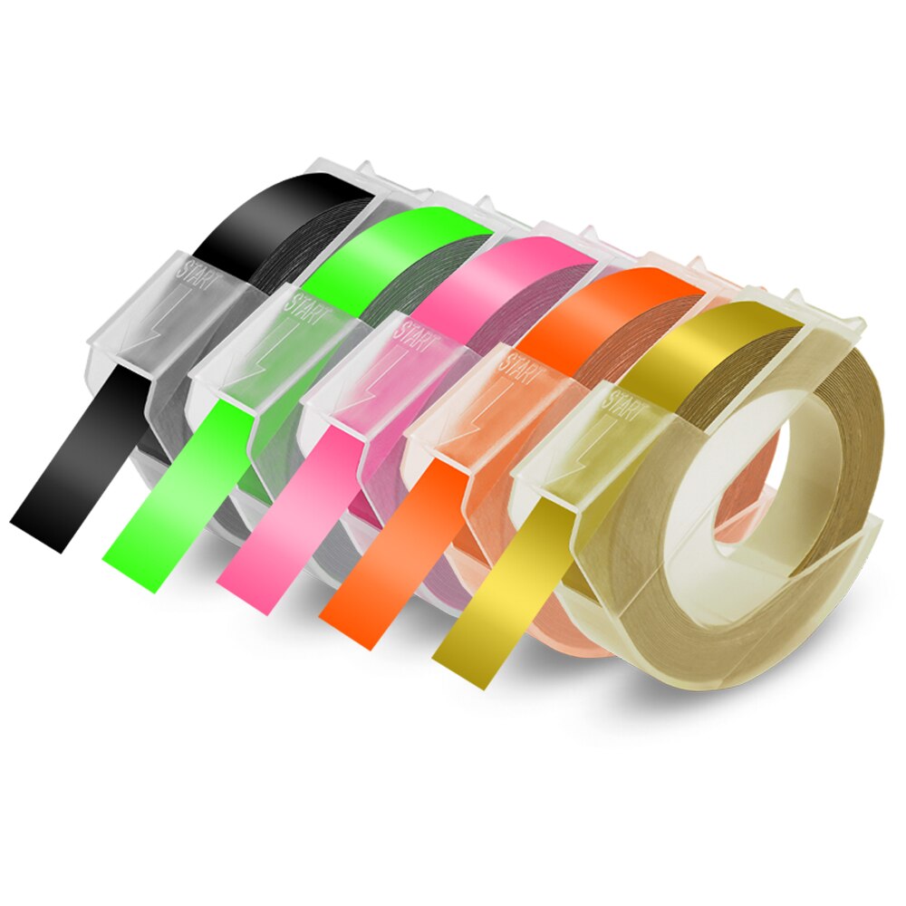 Kennzeichnung Maschine Motex E101 Etikett Drucker Manuelle Etikettierer mit Rad 3D Präge Etikett Band passen Dymo Band Dymo 12965 Etikettierer: 5PK Etikett 10