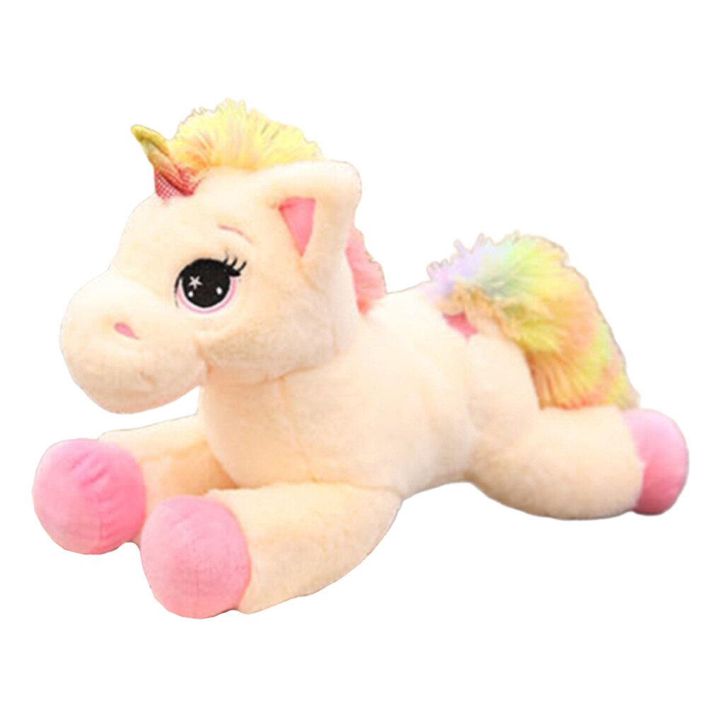 Rainbow Unicorn Plush Horse Animals Children Girl Party Supplies: Pink