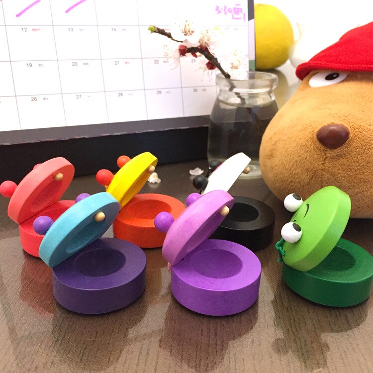 Søde trækastanjer til børn musikinstrumenter til babyklapperhåndtag musikinstrumenter legetøj pædagogisk legetøj til børn