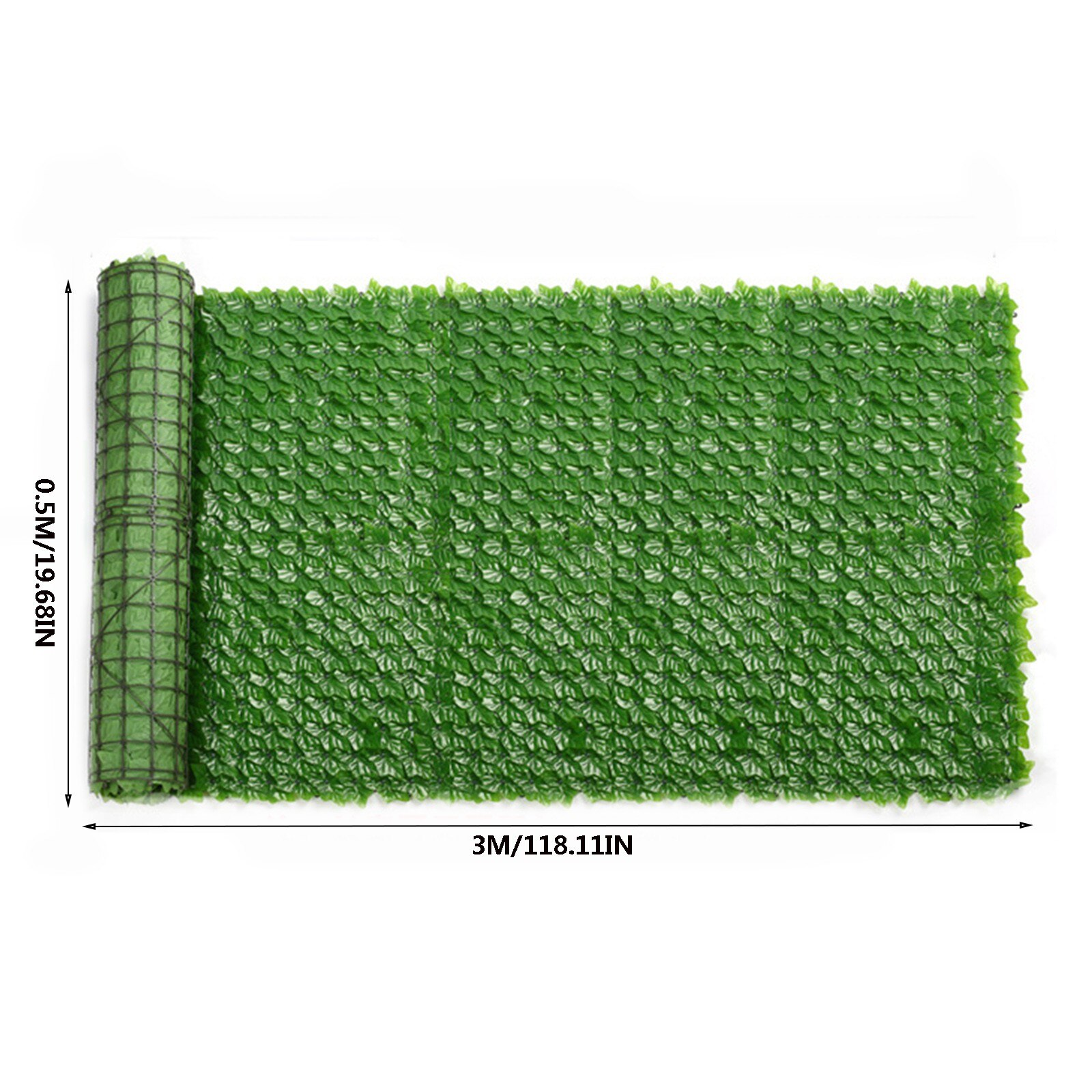 0.5x3m Artificial Ivy Privacy Fence Screen Artificial Hedges Fence and Faux Ivy Vine Leaf Decoration for Outdoor Decor Garden