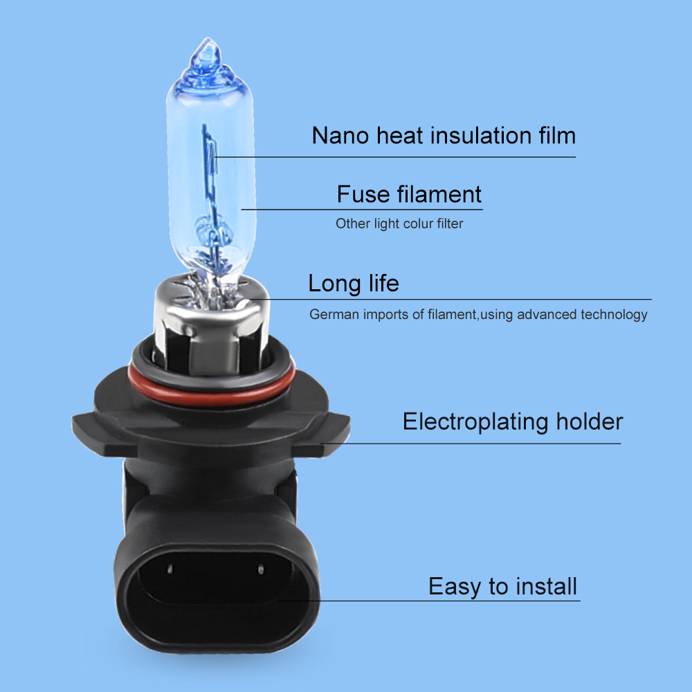 Urbanroad 2 stks 9005 HB3 Halogeen Auto Head Gloeilamp Lamp HB3 Super Wit 6000 K 12 V 65 W Koplamp Parking Halogeenlamp Licht