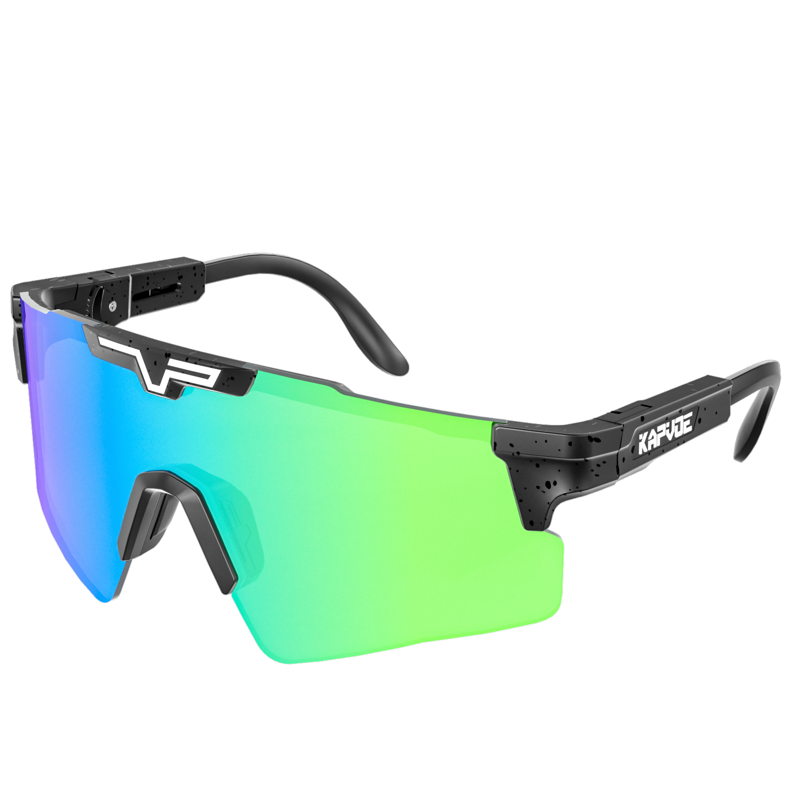 KAPVOE-Óculos De Sol De Ciclismo Polarizados Para Homens E Mulheres, Óculos De Esportes Ao Ar Livre, Óculos De Bicicleta, Bicicleta De Estrada, MBT, UV400: CINZA