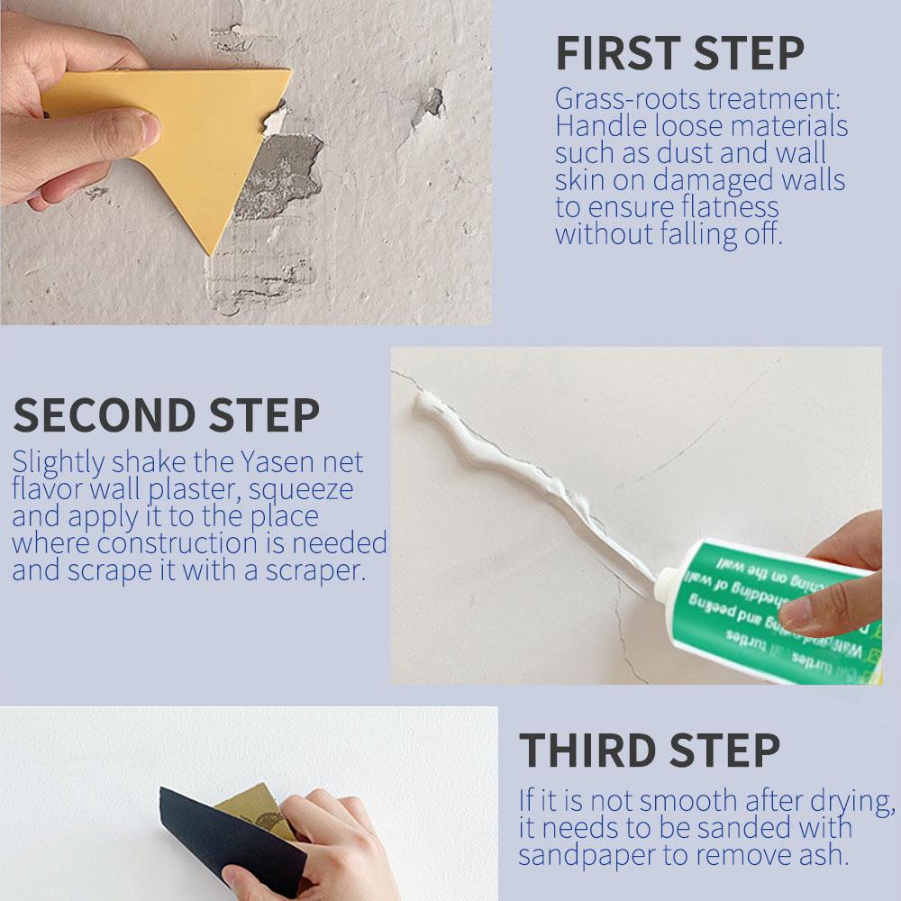 Wall Refinishing Paint Repair Paint White Decoration Hall Environmental Valid Mouldproof Quick Drying Wall Repair Plaster