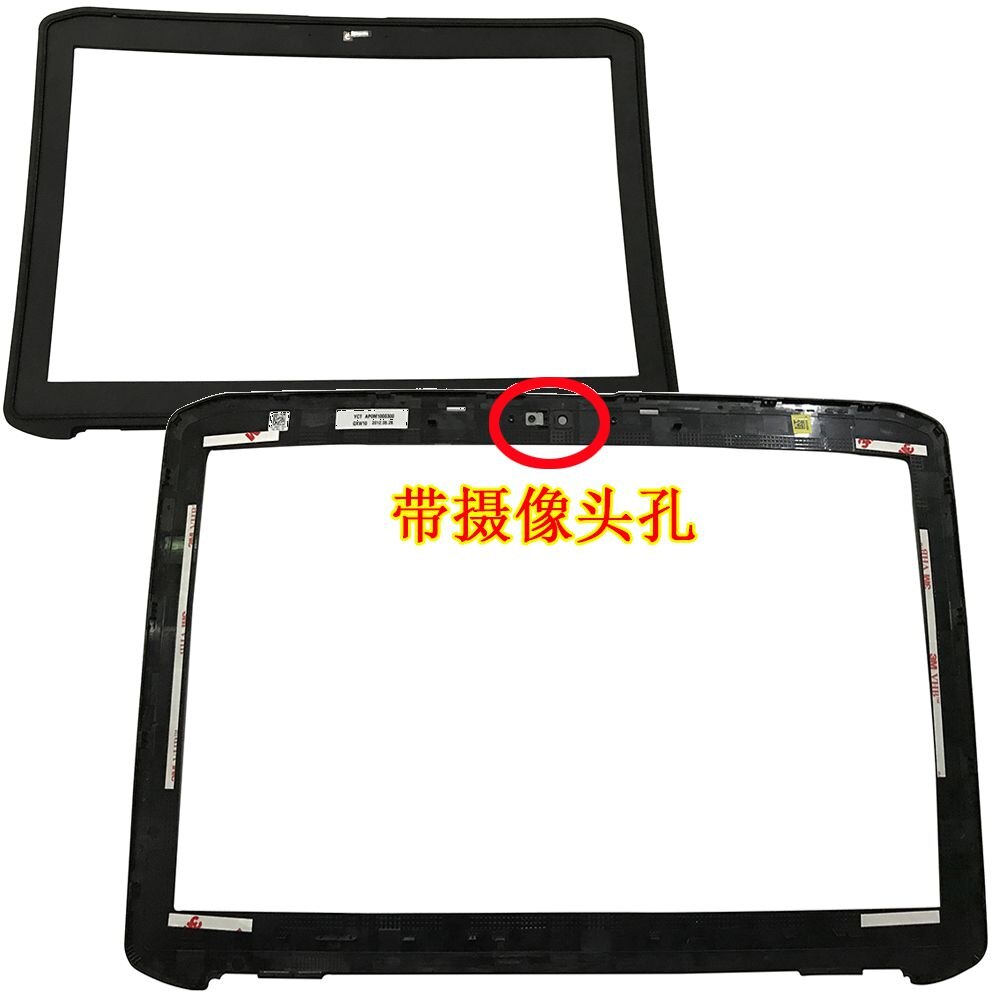 GZEELE FOR Dell Latitude E5530 LCD Trim Bezel with webcam port 43n2p 043n2p 15.6" LCD Front Bezel COVER W/Camera Window CASE