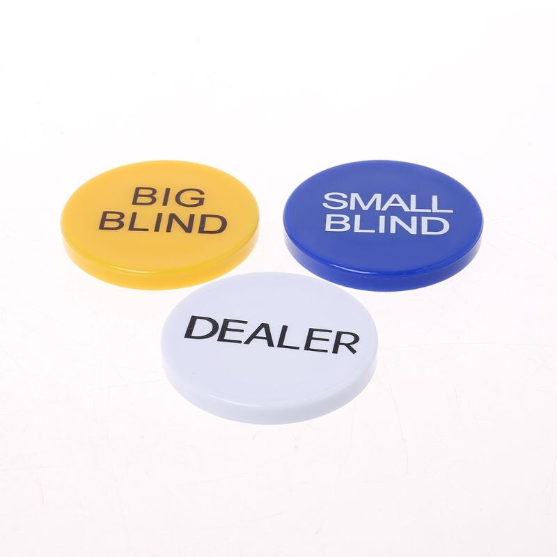 Hold& #39 ;em big blind small blind dealer party casino poker kortspill rekvisitter 27rd