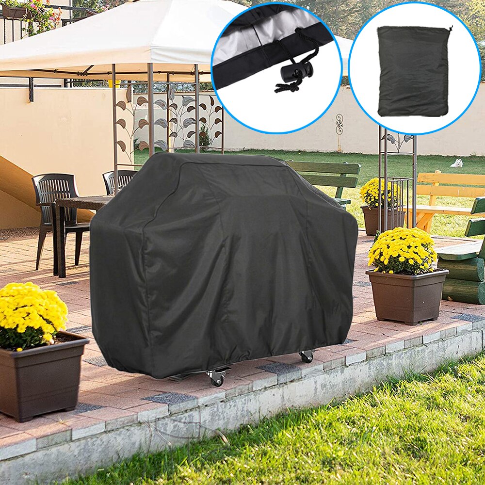 Grilltrekk Vanntett Grill Cover - Kraftig, UV-beskyttelse, Støv- og Regnbeskyttelse for Weber Rund & Firkantet