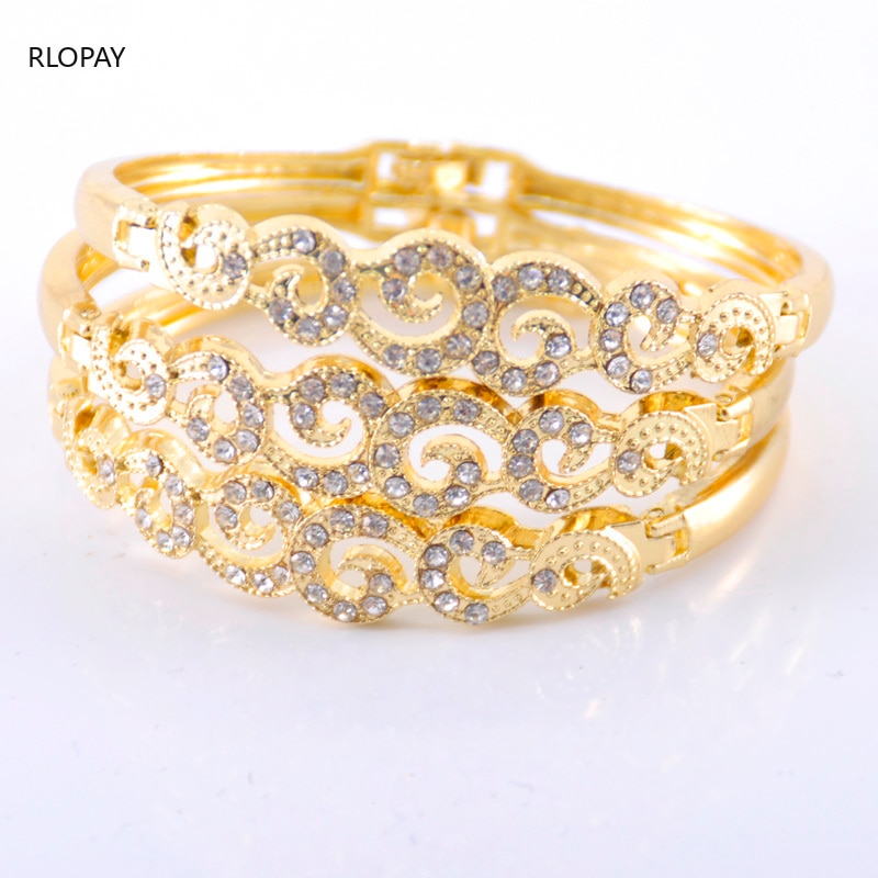 Massief gouden armbanden voor vrouwen marokkaanse luxe unieke armbanden voor vrouwen bruidsjurken bruiloft