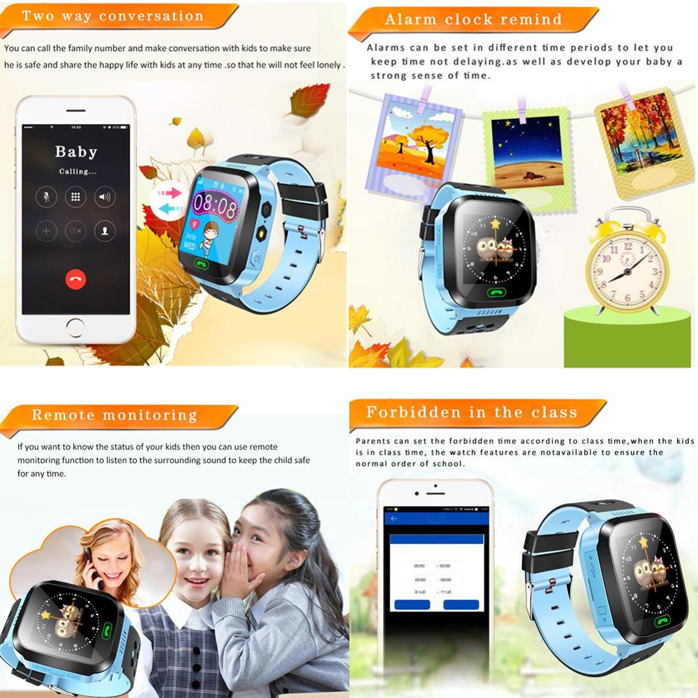 Kinderen Smartwatch Sport Sim-kaart Positionering Lbs Kids Horloge Pols Fitness Track Locatie Sos Call Veilige Zorg Voor Jongen & meisje