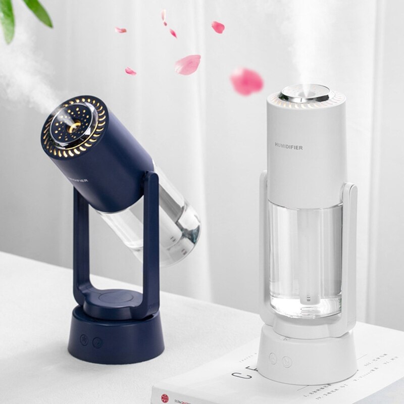 Kleurrijke Auto Luchtbevochtiger Aroma Essentiële Olie Diffuser Ultrasone Luchtreiniger Led Projector Anion Verstuiver Aroma Accessoires