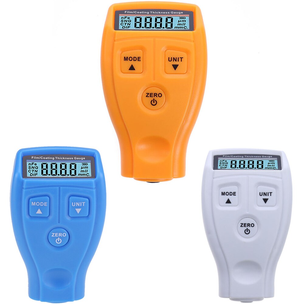 Gm200 digitala beläggningsfilm färgtjockleksmätare testare icke-magnetiska mätinstrument för biltjockleksmätare
