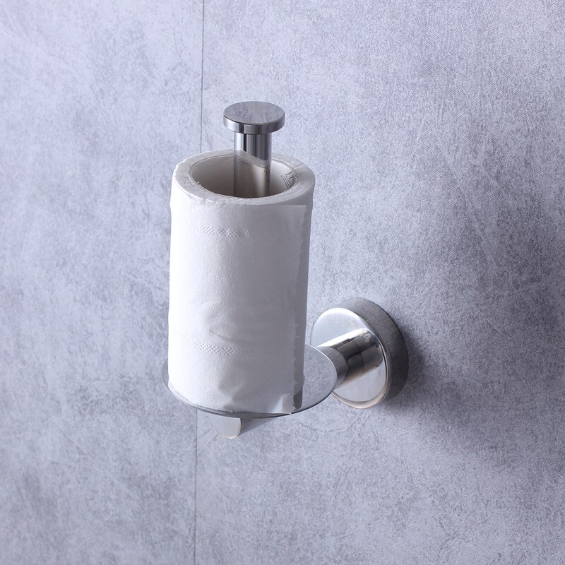 Stainless Steel Roll Paper Holder Vertical Bathroom Toilet Tissue Rack Home Decor