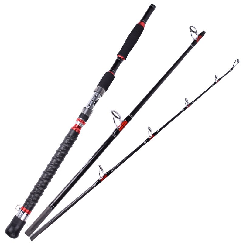 Mavllos Strom 1.8M 2.1M Saltwater Jigging Fishing Rod 3 Section 70-250G 30-50lb Fast Action Super Hard Boat Fishing Spinning Rod
