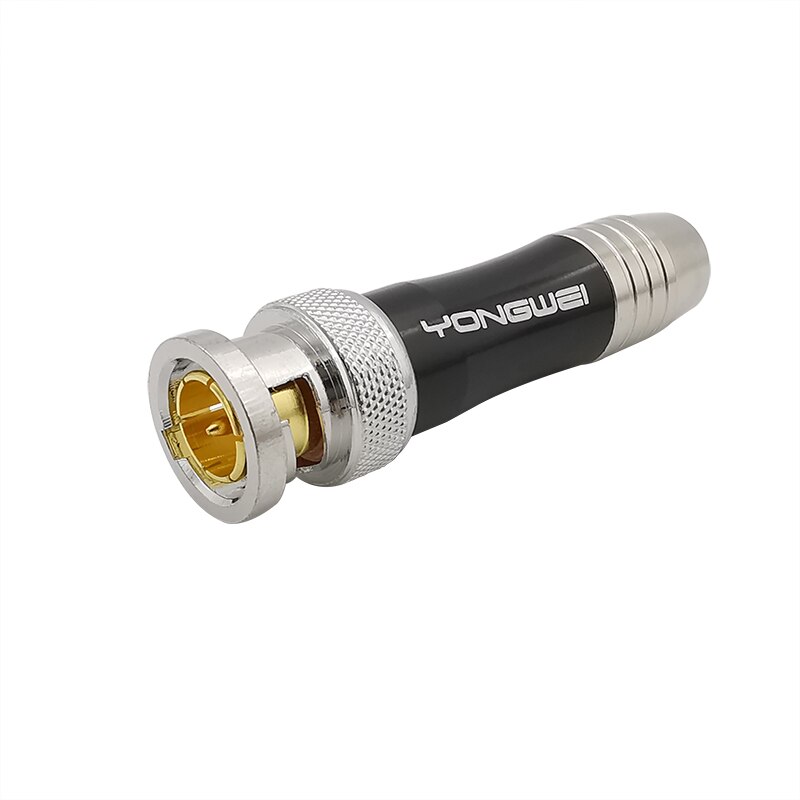 BNC Stecker BNC Video Kabel HD SDI Stecker 75-5BNC Lözehn Kopf Überwachung Video Kabel Koaxial Kupfer Ader Gold-überzogene: 1Stck Schwarz
