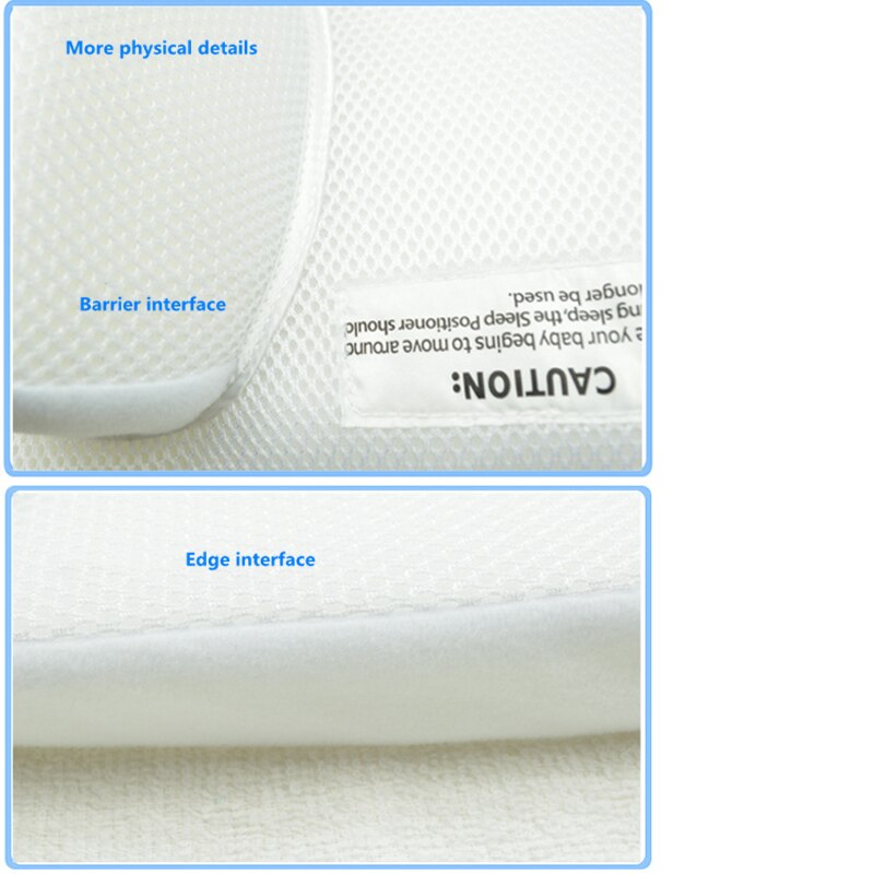 Comfortable Cotton Anti-roll Pillow Sleeping Bed Newborn Positioner Babies Sleep Safely Child Head Fixation Positioner Pillow