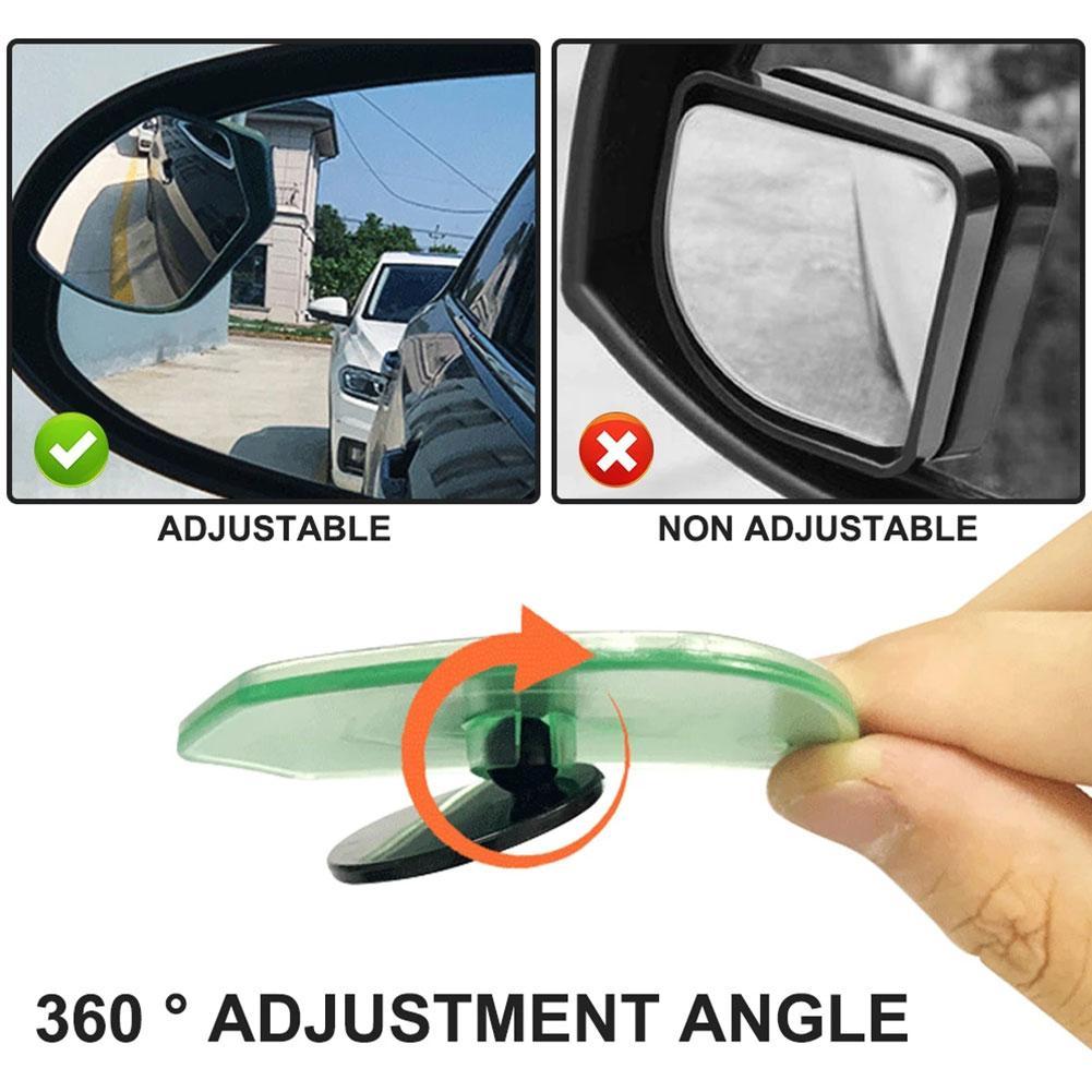 360 grad HD Blind Spot Spiegel Einstellbar Auto Rearview Convex Spiegel Für Auto Reverse Weitwinkel Fahrzeug Parkplatz Randlose Spiegel