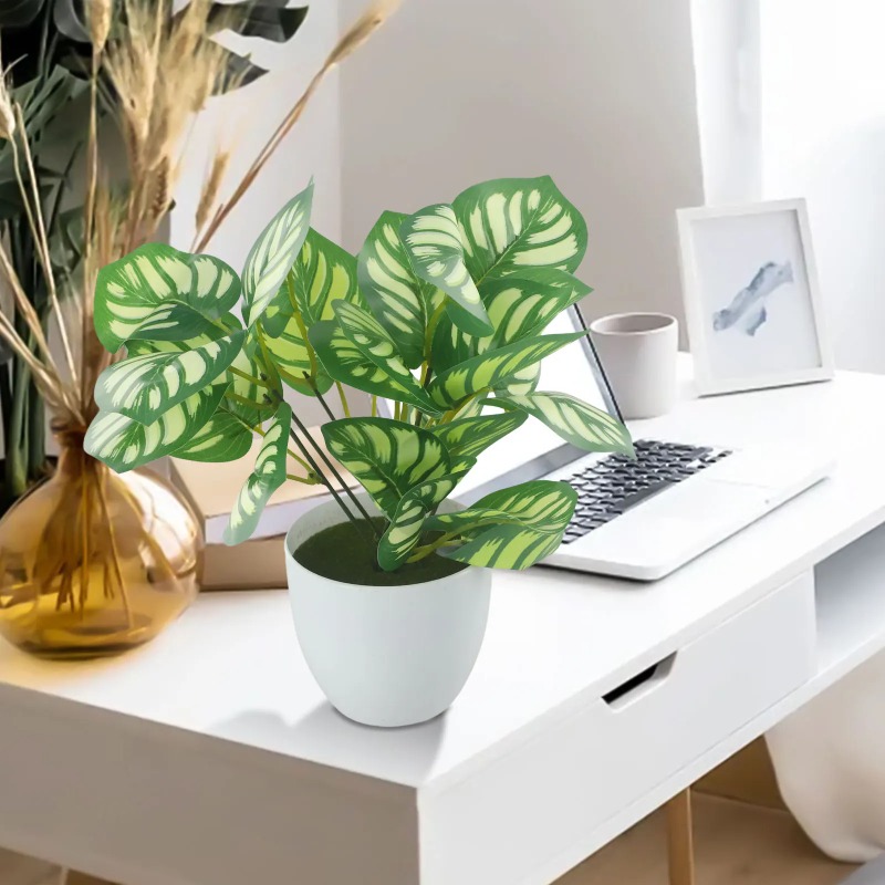 Flores e plantas em vasos artificiais decoração de bonsai de mesa simulação de plástico flor bonsai arranjo de flores decoração