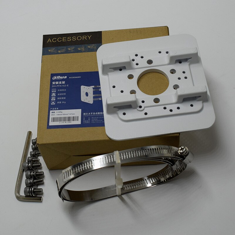Staffa di montaggio su palo supporto fotocamera originale Dahua PFA152-E design pulito e integrato staffa telecamera scatola di giunzione impermeabile