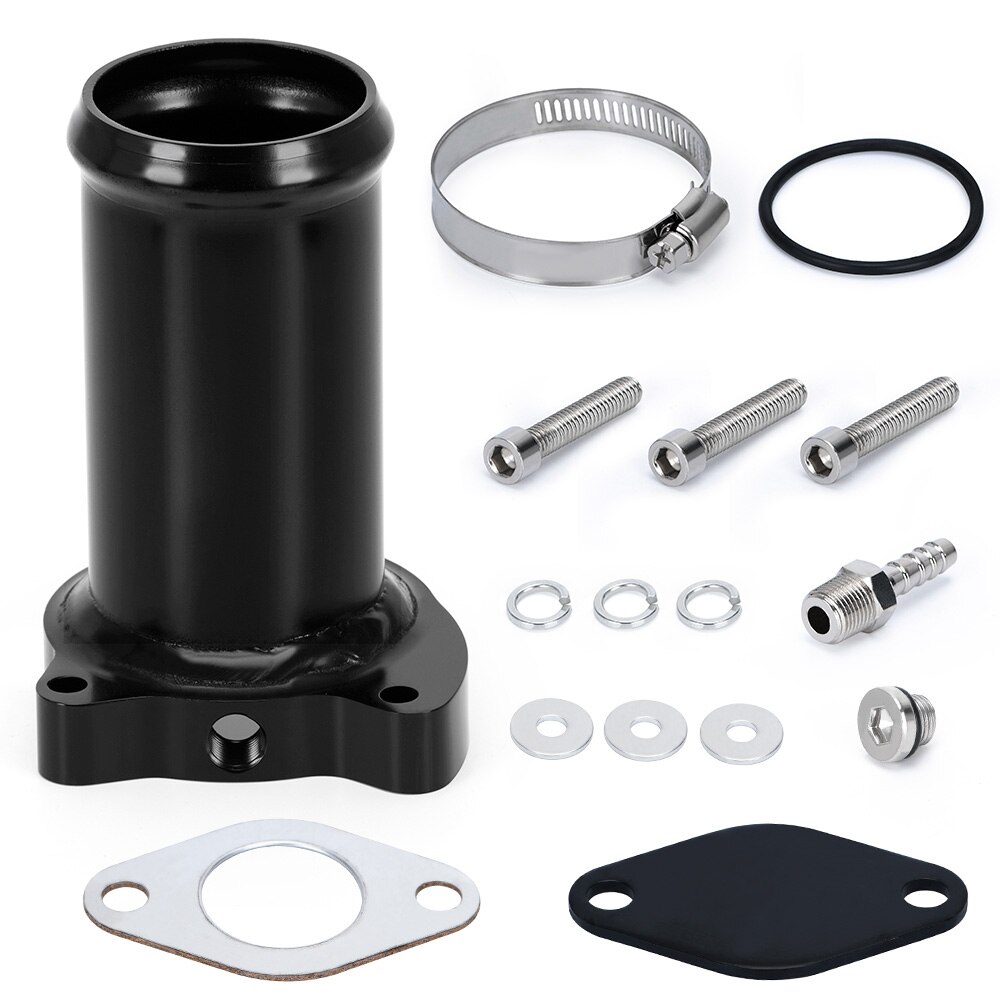 2 inch 50mm EGR Delete kit Valve Replacement Pipe For 1.9 8v TDI VE 90 / 110 and PD100 / PD115 Diesel Delete kit VR-EGR01: black