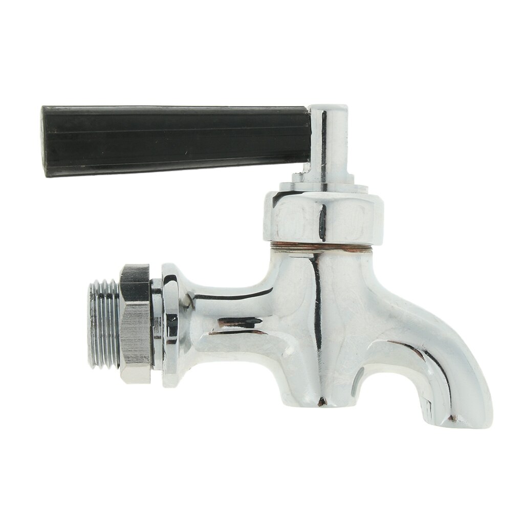 1/2'' Cold Water Faucet Drink Barrel Spigot Tap, Copper, Chrome-Plated