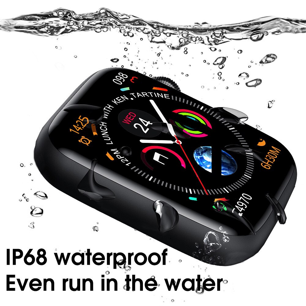 W26 Smart Uhr Frauen Serie 5 Herz Rate Iwo 12 lite Sport Ekg Ppg 44MM Smartwatch Bluetooth Anruf fitness Wasserdicht