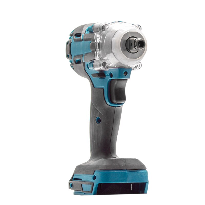 18v børsteløse trådløse elektriske slagnøkler 520nm oppladbare 1/2 skiftenøkler for makita 18v batteri+nøkkelsokkel +3000 mah batteri