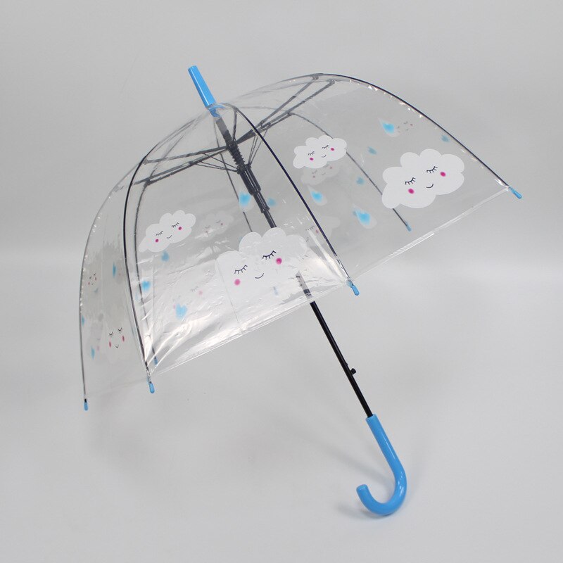 Windproof Rainproof Umbrella Animal Cartoon Transparent Umbrella Straight Bone Umbrella Apollo Umbrella 8 Bone Rainbow Umbrella