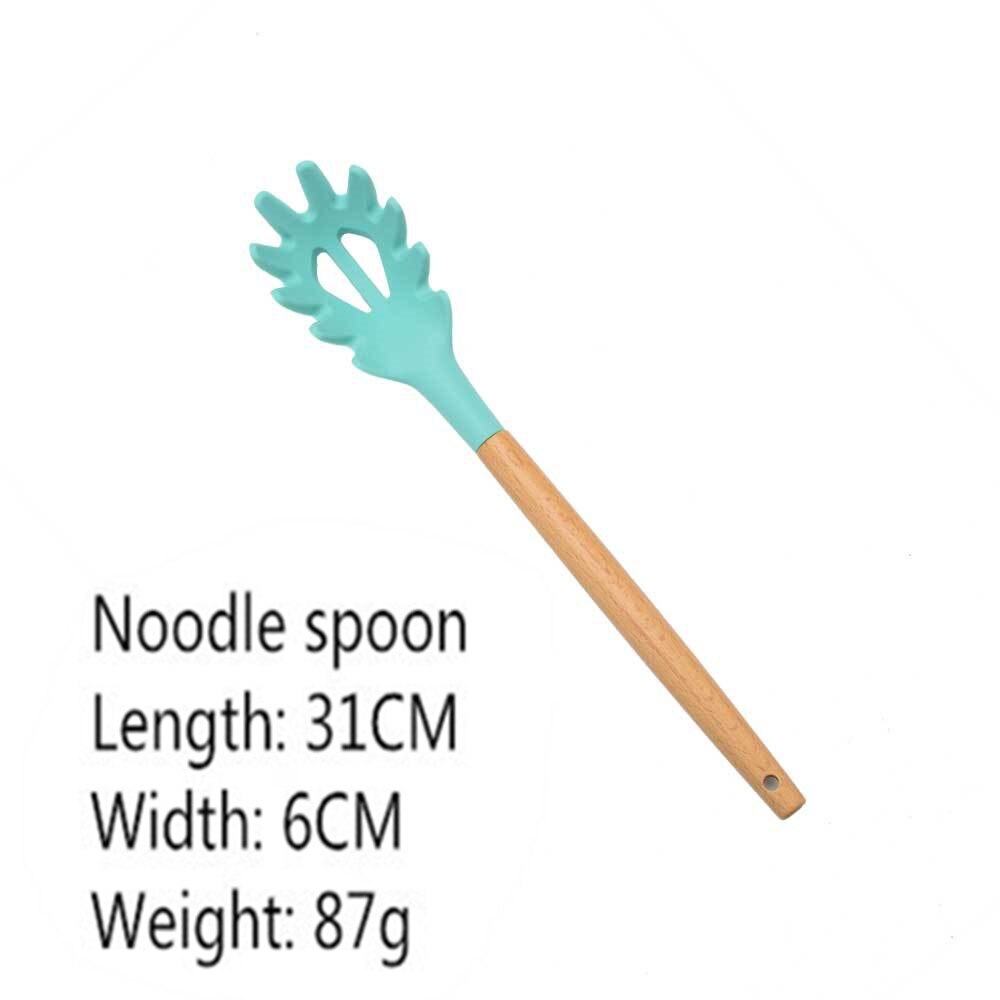 Measure Cup Double End Eight Stalls Adjustable Scale Measuring Spoons Metering Spoon Baking Tool Kitchen Accessories Gadgets: Tiffany Green-ML