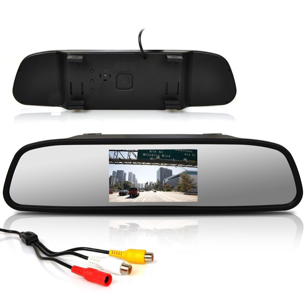 Hotsales Viecar Auto Achteruitkijkspiegel Monitor HD Video Auto Parking Monitor TFT Lcd-scherm 4.3 inch display Spiegel Monitor
