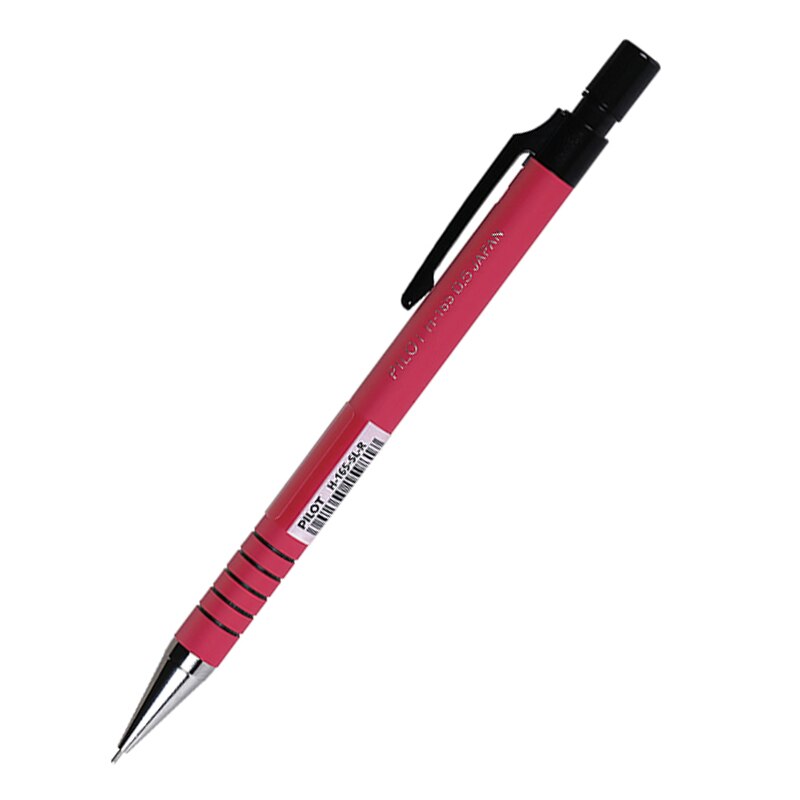 Lote de 5 unidades de portaminas de Japón H-165-SL, 0,5 MM, papelería estándar para oficina y escuela,: Rojo