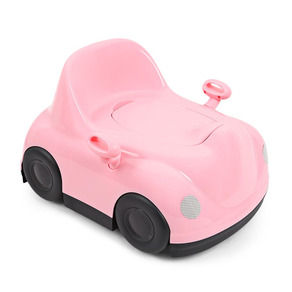 0-3 Yeas Oude Draagbare Bebe Potje Stoel Auto Vorm Peuter Toilet Training Potje Voor Kids: Roze