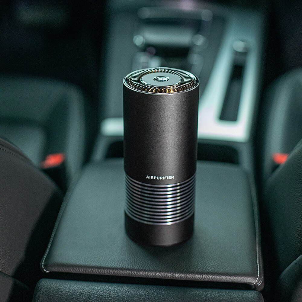 Purificador de aire inalámbrico para coche, Mini purificador de aire de iones negativos T1 Hepa, eliminación de formaldehído y desinfección de olores, luz nocturna, desodorizador de inodoro