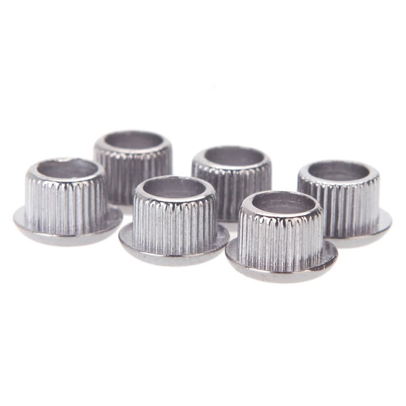 Guitar Tuner Conversion Bushings Adapter Ferrules Nickel Plating with nice plastic shell for 10mm Peghead Holes Silver