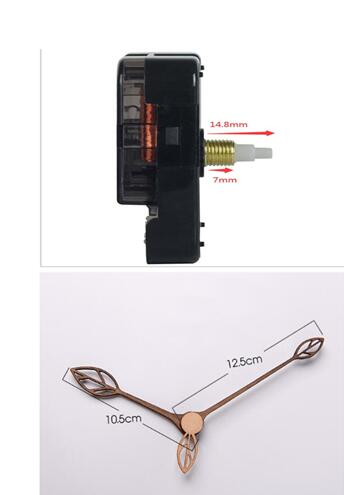 Quartz ur bevægelse mekanisme med krog diy reparation dele dele + træ visere: B