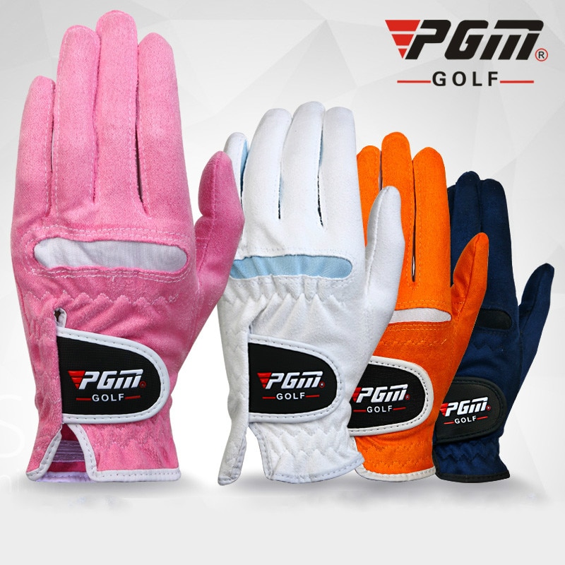 1 paar PGM Golf Handschuhe dame Super-faser Handschuhe Frauen linkshänder rechtshänder Anti- skid Atmungsaktivität
