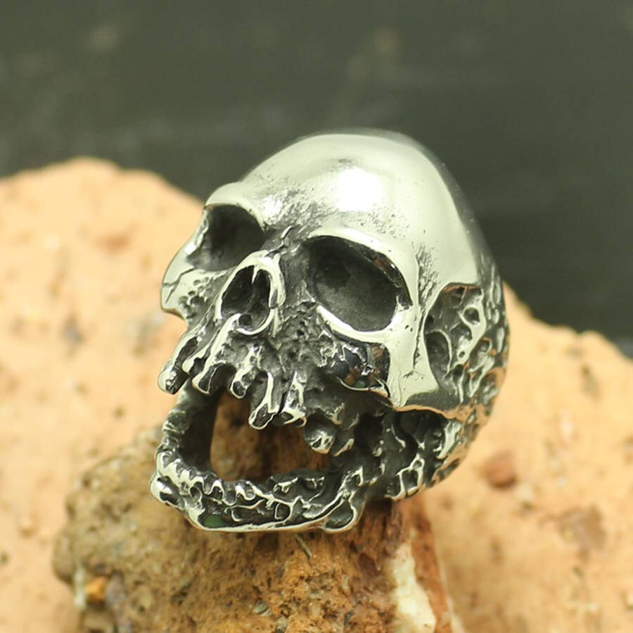 316L Stainless Steel Cool Evil Demon Skull Ring