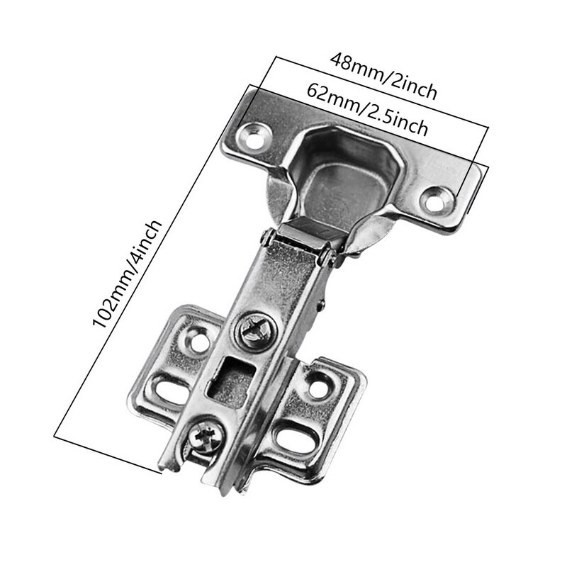 De acero inoxidable bisagra de acero para armario puerta bisagras hidráulicas amortiguador Cierre Suave para armario de muebles accesorios de Hardware: insert embed