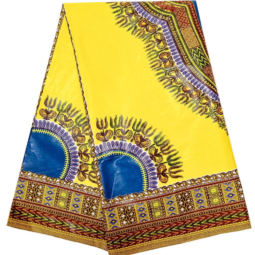 Tissu Dashiki africain 100% coton Dashiki tissu nigérian Ankara cire tissus africains véritable cire cire 6yard/lot