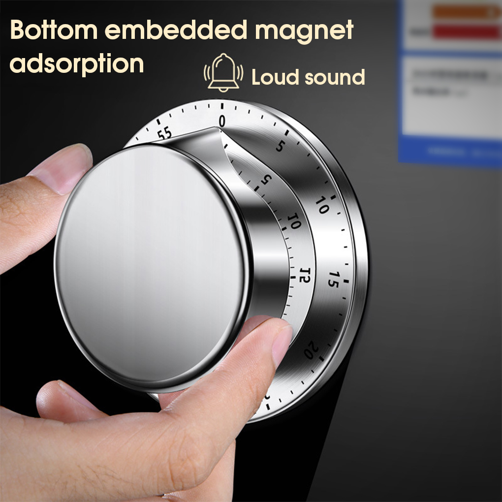 Kitchen Timer Precise Mechanical Alarm Rotated Portable Clock Countdown Timing Reminder Stop Watch Accessories