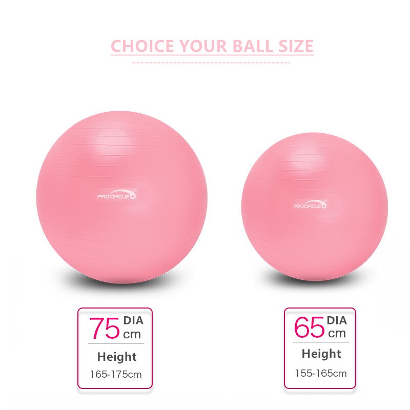 Stabiliteit Oefening Bal 65 cm/75 cm Balance Ball Bevalling Bal met Luchtpomp Anti-Slip Anti- burst Ondersteunt 2000lbs Geweldig voor Yoga