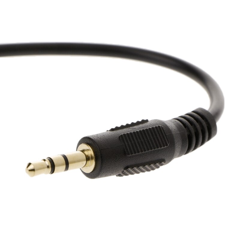 10Cm Auto Haakse Male Naar Male 3.5Mm Aux Jack Speaker Cableadapter