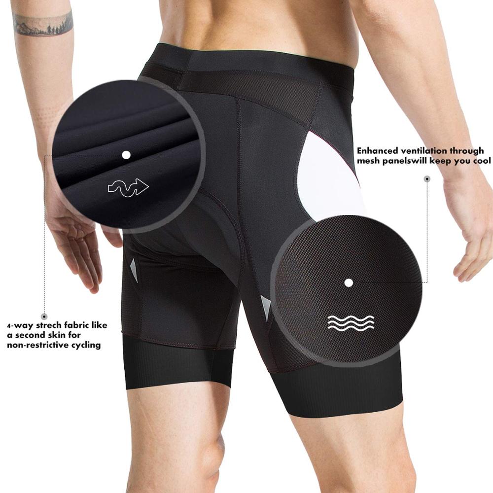 Pantalones cortos de Ciclismo para hombre, transpirables, acolchados 5D, a prueba de golpes, para Ciclismo de montaña o carretera